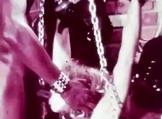 vintage british hairy babe bound for dark interracial gangbang shadows