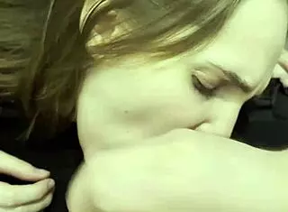 wanna see cute student slut suck stranger's cock in club?