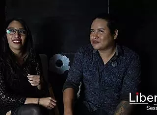 Hubby Helps Hotwife Suck Stranger's Cock Through Gloryhole