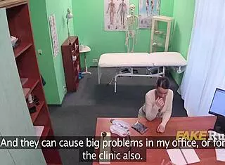 patient sneaks rimjob on doctor's ass during steamy hospital checkup