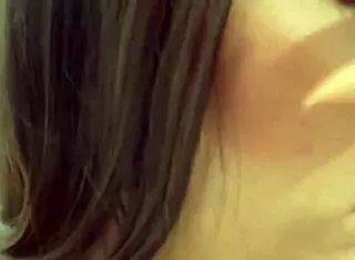 Skinny housewife cleans house fingering shaved pussy solo