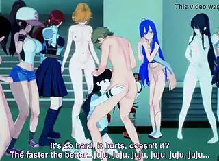 Kagome gags deep on monster cocks!! Koikatsu throat bulge frenzy 😵🍆💦