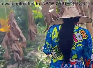 innocent country girl trades chickens for wild outdoor pounding close-up