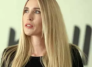 Certified Blonde Baddie Sarah Taylor Ripped Clothes Interviewed Then Fucked by Will Pounder