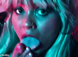morrigan stuffs latex pantyhose for wild foot fetish fun