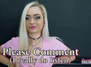 Blonde Coed Deepthroats Boner After Rubbing Wet Twat!