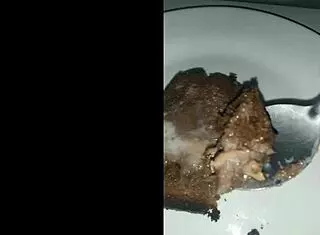 cum soaked cake bukkake blowbang food play explosion