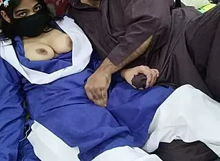 Desi schoolgirl in uniform gets fucked by stepfather