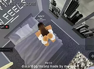 Horny futa roblox girl fucks best friend to intense orgasm