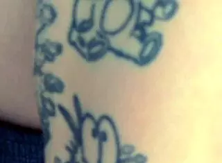 the goddess spits saliva dripping between her bare toes as she dominates