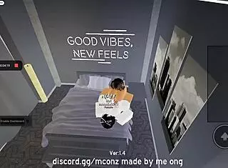 Horny futa roblox girl fucks best friend to intense orgasm