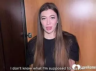 brunette big tits tattooed babe deepthroats before hot doggy pounding