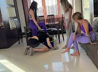 hey guys your tongue wipes up our spit from floor and mouth catches girls saliva