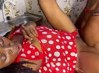 Kitchen Lovers' Secret Ebony Creampie Full Movie