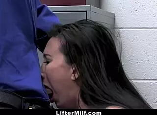 Biker Milf Caught Bra Steal Strip Searched