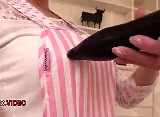 Mature Japanese Sucks Cock for Creampie Pounding!