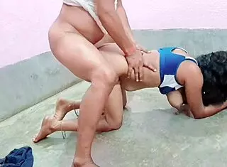 Desi indian bhabhi alone home seduced into creampie fuck fantasy