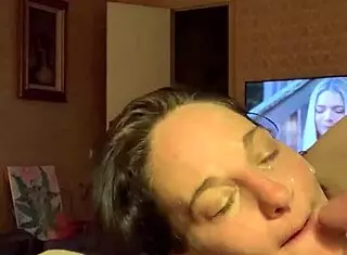 fucked her brains out fer college tuition older slut double jizz facial!!