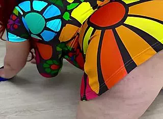 Descriptive big-ass mature stepmom mops floor before stepson fucks her ass