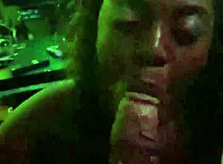 kimberly slobbers deep on mancini's massive black monster cock