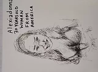 Hey, watch her grope tits through jeans then cum all over