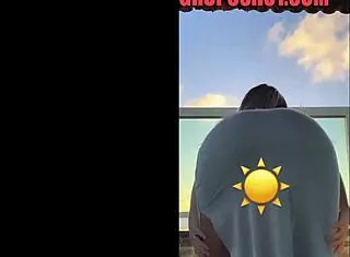 hot blonde dances in see-through dress crossdressing tease