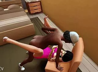 Old men destroy cheating wife pussy with bbc in sims!