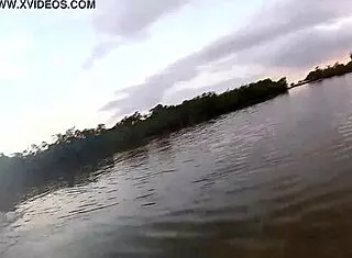 busty boat flashing outdoor tits tease