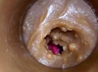 toy camera catches sperm flooding deep pussy closeup