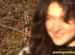 Secure spot hides outdoor piss fetish