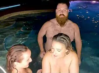 jasper nyx and luci power heat up hot tub threesome