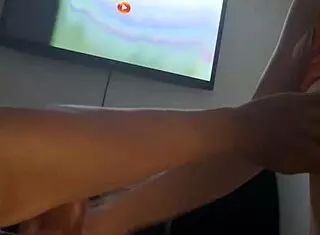 watching scary movie with best friend she scares and rides me