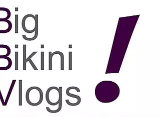 mrs james heavy silicone tits bounce in huge bikini vlog