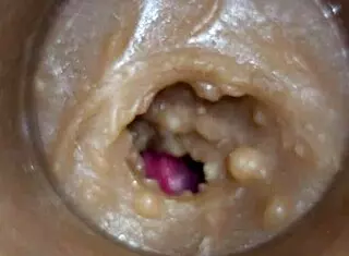 toy camera catches sperm flooding deep pussy closeup