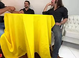 Slut Opens All Holes In Orgy With 3 Studs