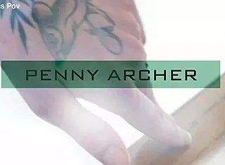 Tattooed blonde Penny Archer endures rough hookup pounding