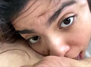 My teen Latina girlfriend's hairy pussy takes my big cock anal