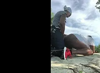 Girl straps on and pounds guy for ass pleasure