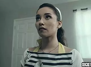 Horny asian teen aria lee fucked hard by monster cock