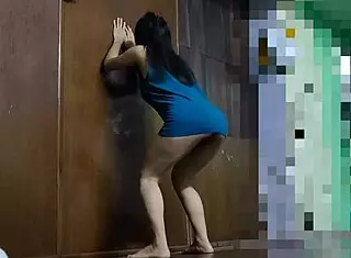 i love watching this fine big ass asian college girl's sexy curvy workout at home