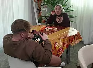 Breezy Bri with perfect tits fucks hard behind the scenes casually