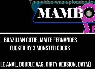 Maite Fernandes Brazilian Cutie Double Anal DAP Break-In