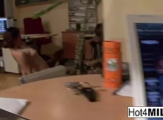 Brunette Milf's Face Dripping With Thick Cum After Intense Hardcore Session