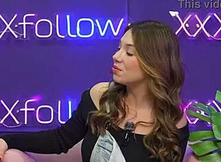 karolin gomez chats her first porn then rides pipe boy hard