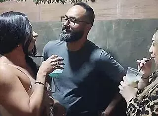 latin milf lene takes huge cock raw in swing party bathroom mouth cum