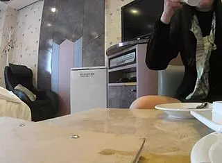 Mature Japanese OL indulges in daytime raw mating session 3