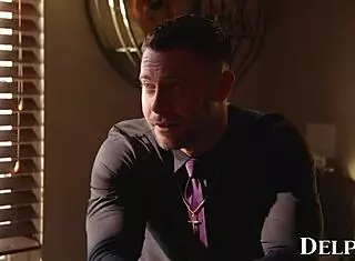 😈 Sexy church babe Aiden Ashley fucks priest hard! Delphine Films 🔥