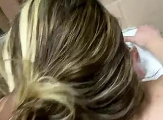 cute blonde slurps big black cock roughly