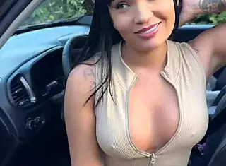 did the cop take sexy japinha's big tits bribe?