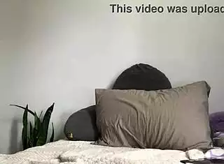 Neighbor girl pees dripping wet masturbating to huge cocks solo